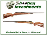  Weatherby Mark V Deluxe ***** LEFT HAND ***** 340 Wthy mint! - 1 of 4