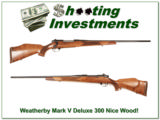  Weatherby Mark V Deluxe 300 Wthy Mag nice wood! - 1 of 4