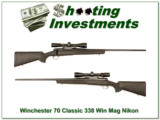 Winchester Model 70 Classic Sporter 338 Nikon Scope - 1 of 4