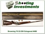 Browning Model 78 22-250 26in Octagonal barrel Exc in Box! - 1 of 4