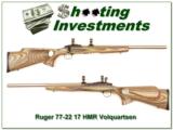 Ruger 77/17 17 HMR
Volquartsen heavy target barrel - 1 of 4