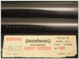 Browning A5 Sweet Sixteen 67 Belgium in Box! - 4 of 4