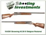 Browning A5 61 Belgium 20 Gauge 26in IC - 1 of 4