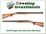 Ruger Red Label 20 Gauge 28in barrels Blued receiver - 1 of 4