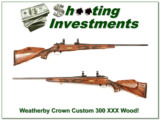 Weatherby Mark V Crown Custom 300 XXX WOOD!- 1 of 4