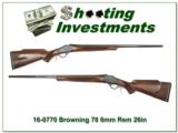 Browning Model 78 6mm 26in Octagonal Barrel Exc Cond! - 1 of 4