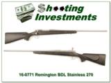 Remington 700 BDL Stainless 270 Winchester - 1 of 4