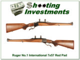 Ruger No.1 International Red Pad 7x57!- 1 of 4
