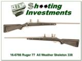 Ruger 77 All-Weather “Skeleton” 338 Win Mag Exc Cond - 1 of 4