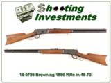 Browning 1886 45-70 Rifle Octagonal Barrel rifle - 1 of 4