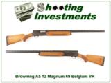 Browning A5 68 Belgium Magnum 12 Blond Vent Rib! - 1 of 4