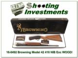 Browning Model 42 410 NIB Box XX WOOD! - 1 of 4