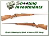 Weatherby Mark V Deluxe 257 Wthy Mag! - 1 of 4