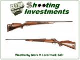  Weatherby Mark V Custom Shop ***** LEFT HAND ***** Lazermark in 340 Wthy! - 1 of 4