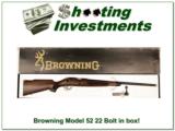  Browning Model 52 IN BOX Exc Wood grain! - 1 of 4