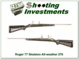  Ruger Mark II Stainless “Skeleton” 270 Win Exc Cond - 1 of 4
