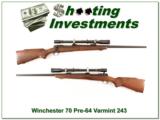 Winchester Pre-64 Varmint HB in 243 with period scope - 1 of 4