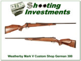 Weatherby Mark V Custom Shop German 26in 300! - 1 of 4