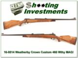 Weatherby Mark V Custom Crown 460 Wthy Mag as new! - 1 of 4