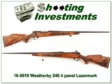 Weatherby Mark V 240 5 Panel Lazermark as new! - 1 of 4