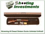  Browning A5 Sweet Sixteen Ducks Unlimited NIC - 1 of 4