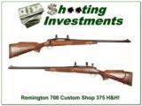  Remington 700 Custom Shop 375 H&H Mag XX Wood! - 1 of 4