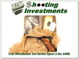  Colt Woodsman 3rd Series Sport 4.5in in box MINT! - 1 of 4