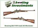  Browning BLR 243 made in 1975 Steel Receiver! - 1 of 4