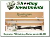  Remington 700 22-250 Varmint Stainless Fluted in the box! - 1 of 4