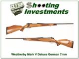  Weatherby Mark V Deluxe German 7mm Wthy mag Exc Cond! - 1 of 4