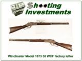  Winchester Model 1873 in 38 WCF with factory letter - 1 of 4