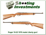  Ruger 10-22 22LR hard to find 1976 Liberty model! - 1 of 4
