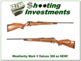 Weatherby Mark V Deluxe near new 300 Wthy Mag! - 1 of 4