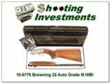  Browning 22 Auto Grade III hand engraved NIB! - 1 of 4
