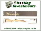  Browning A-bolt II Maple Octagonal 270 NIB! - 1 of 4