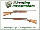  Browning A5 Light 12 70 Belgium 26in IC Vent Rib! - 1 of 4