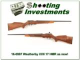 Weatherby XXII 17 HMR Bolt action Anschutz made looks new! - 1 of 4
