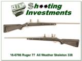  Ruger 77 All-Weather “Skeleton” 338 Win Mag Exc Cond - 1 of 4