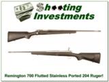  Remington 700 Stainless Fluted 204 Ruger! - 1 of 4