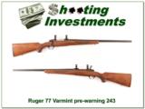  Ruger 77 Varmint HB in 243 Win Pre-Warning Red Pad! - 1 of 4
