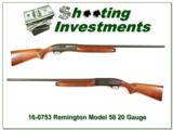 Remington Model 58 20 Gauge Exc Cond! - 1 of 4