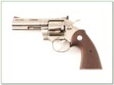 Colt Python 4in Polished Nickel 357 Magnum ANIB! - 2 of 4