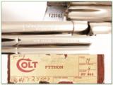 Colt Python 4in Polished Nickel 357 Magnum ANIB! - 4 of 4