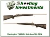  Remington 700 BDL Stainless 300 RUM Ultra Magnum as new - 1 of 4