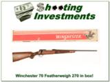  Winchester Model 70 Featherweight 270 Win in box! - 1 of 4