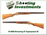 Browning Superposed 20 Gauge 57 Belgium Skeet & Skeet - 1 of 4