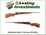Weatherby Mark V Deluxe German 240 Wthy Mag - 1 of 4