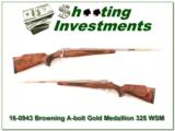 Browning A-bolt II White Gold in 325 WSM XX Wood unfired! - 1 of 4