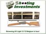 Browning A5 Light 12 72 Belgium IN BOX! - 1 of 4