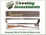Browning 1885 45-70 28in Octagonal in box XX Wood! - 1 of 4